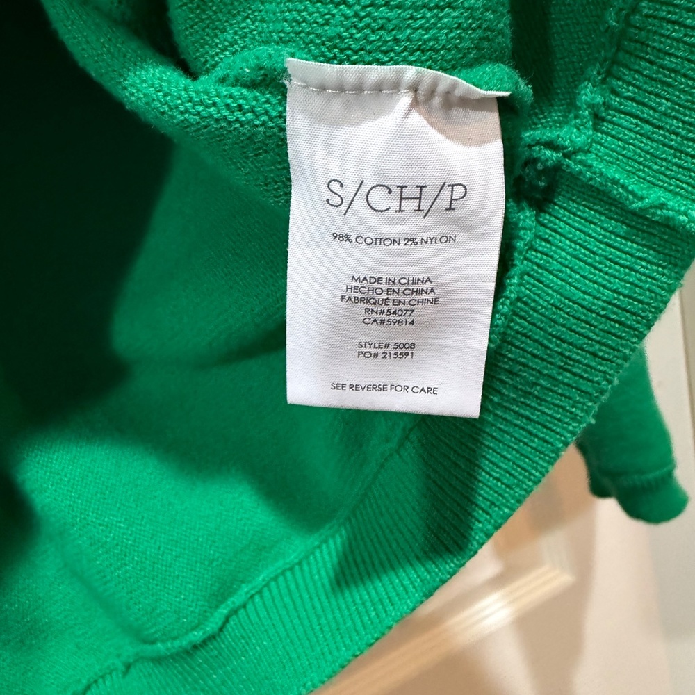 CAbi cropped cardigan—Size Small—Kelly green - Picture 4 of 6